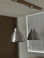 2 Industriële hanglampen voor boven eettafel voor €25,00, Ophalen, Kunststof, Gebruikt, Minder dan 50 cm