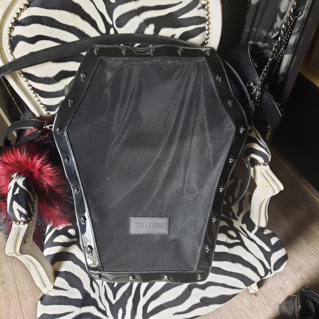 Killstar doodskist tas - Gothic, Ophalen of Verzenden, Zo goed als nieuw, Zwart, Overige typen