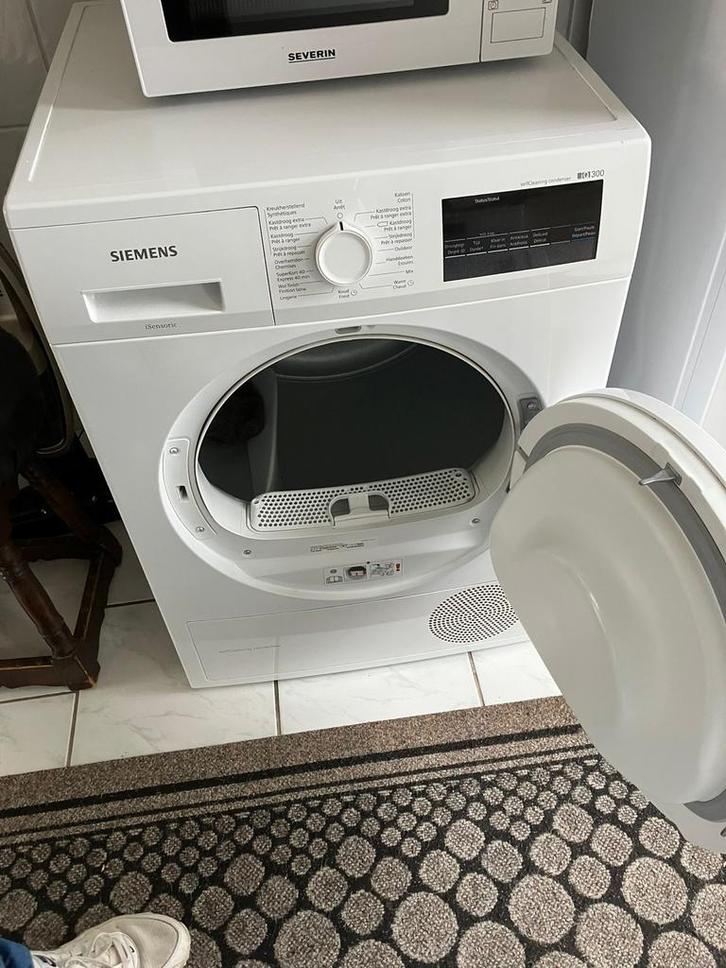 Siemens condensdroger, Witgoed en Apparatuur, Wasdrogers, Gebruikt, Condens, Voorlader, 6 tot 8 kg, 85 tot 90 cm, Ophalen