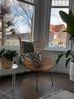 HK Living egg chair naturel rotan in goede staat, Ophalen, Gebruikt, Overige kleuren, Riet of Rotan