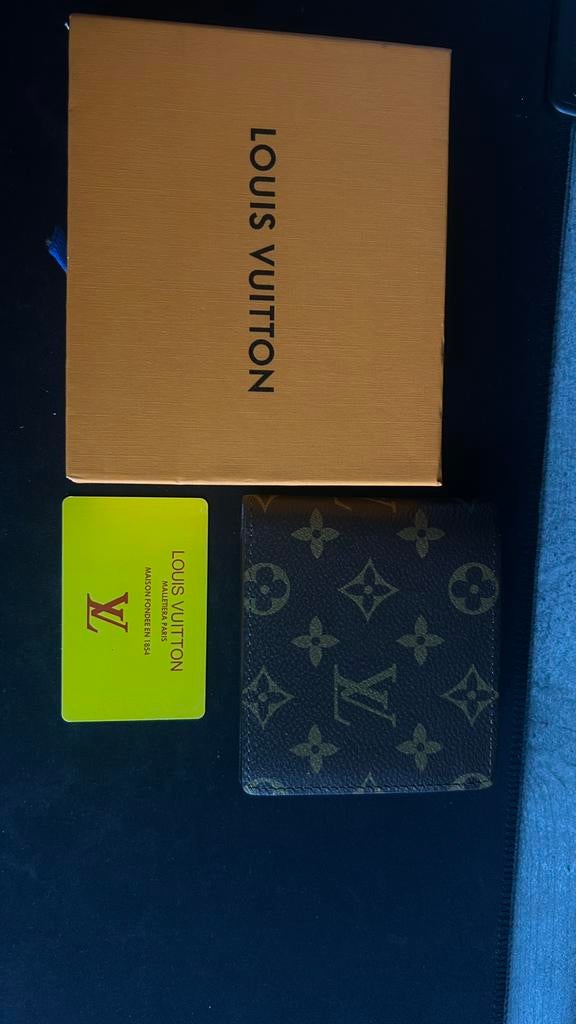 Portomonee heren, Verzenden, Gebruikt, Bruin, Leer