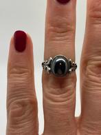 C565 Prachtige zilveren hematiet ring maat 16, Sieraden, Tassen en Uiterlijk, Ringen, Ophalen of Verzenden, Kleiner dan 17, X