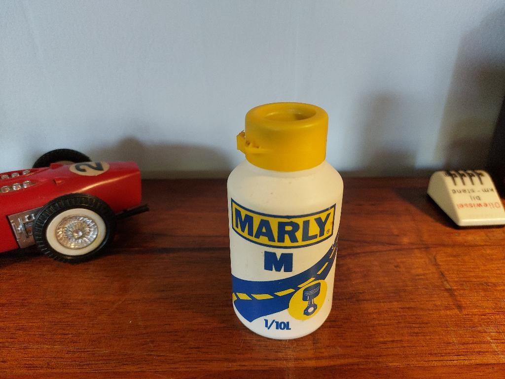 Vintage MARLY M - toevoeging Motorolie V. Bak en Achterbrug, Ophalen of Verzenden, Nieuw, Gebruiksvoorwerp