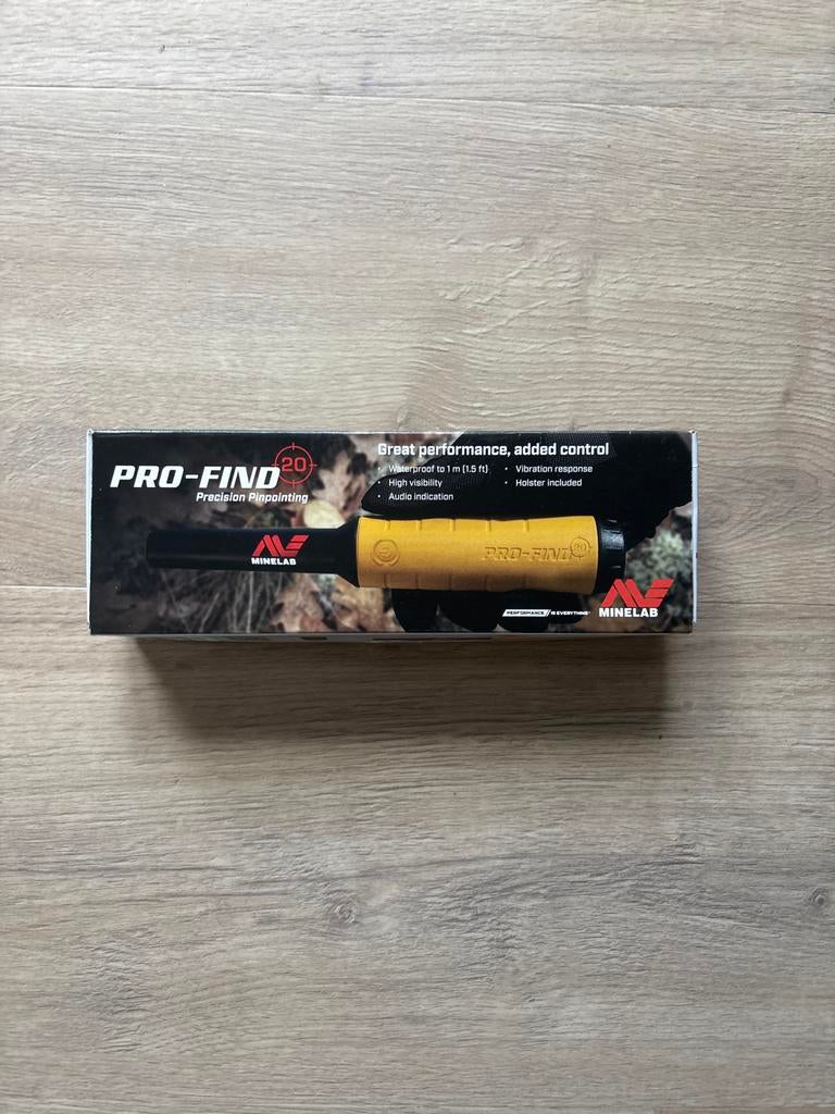 Minelab Pro-Find 20 Pinpointer - Splinternieuw, Hobby en Vrije tijd, Metaaldetectors, Instelbare gevoeligheid, Nieuw, Ophalen of Verzenden