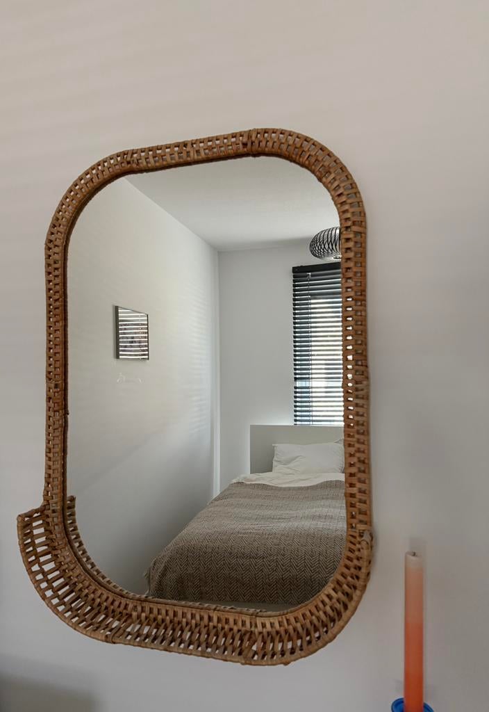 IKEA spiegel rotan, Ophalen, Rechthoekig, Minder dan 50 cm