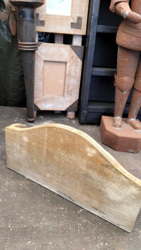 Brocante houten postbakje, Ophalen of Verzenden