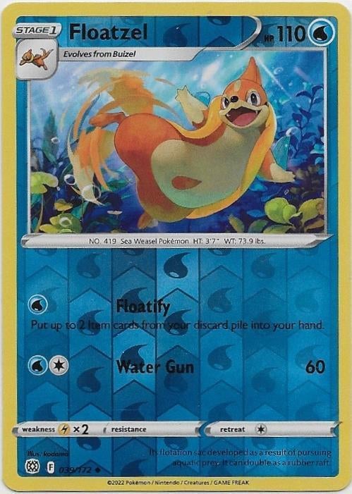 Brilliant Stars,  Floatzel [reverse] 39/172, Verzenden, Nieuw, Losse kaart