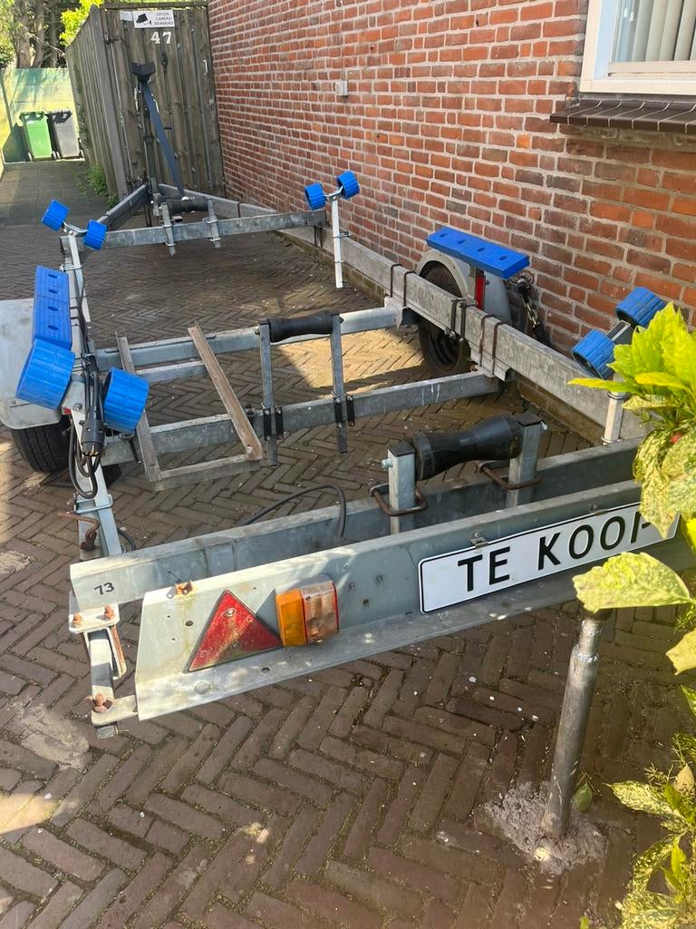 KALF BOOT TRAILER VOOR BOOT 6.50, Minder dan 1500 kg, 6 tot 9 meter, Overige typen, Zo goed als nieuw