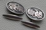 Wajang zilveren manchetknopen uit Indonesië, Verzenden, Zo goed als nieuw, Zilver
