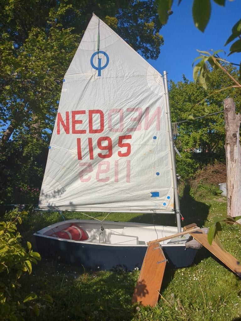 Optimist zeilboot compleet met zeil - Ideaal voor beginners, Ophalen, Geen motor, Gebruikt, Optimist