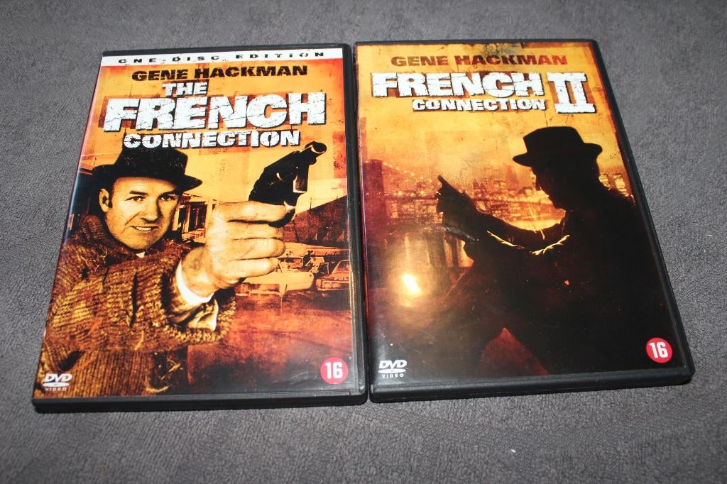 DVD The French Connection 1 + 2, 1960 tot 1980, Gebruikt, Vanaf 16 jaar, Ophalen of Verzenden