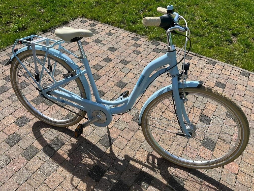 Puky Skyride ALU Light 26" 7 speed retro blauw Classic, Versnellingen, Puky, Zo goed als nieuw, Ophalen
