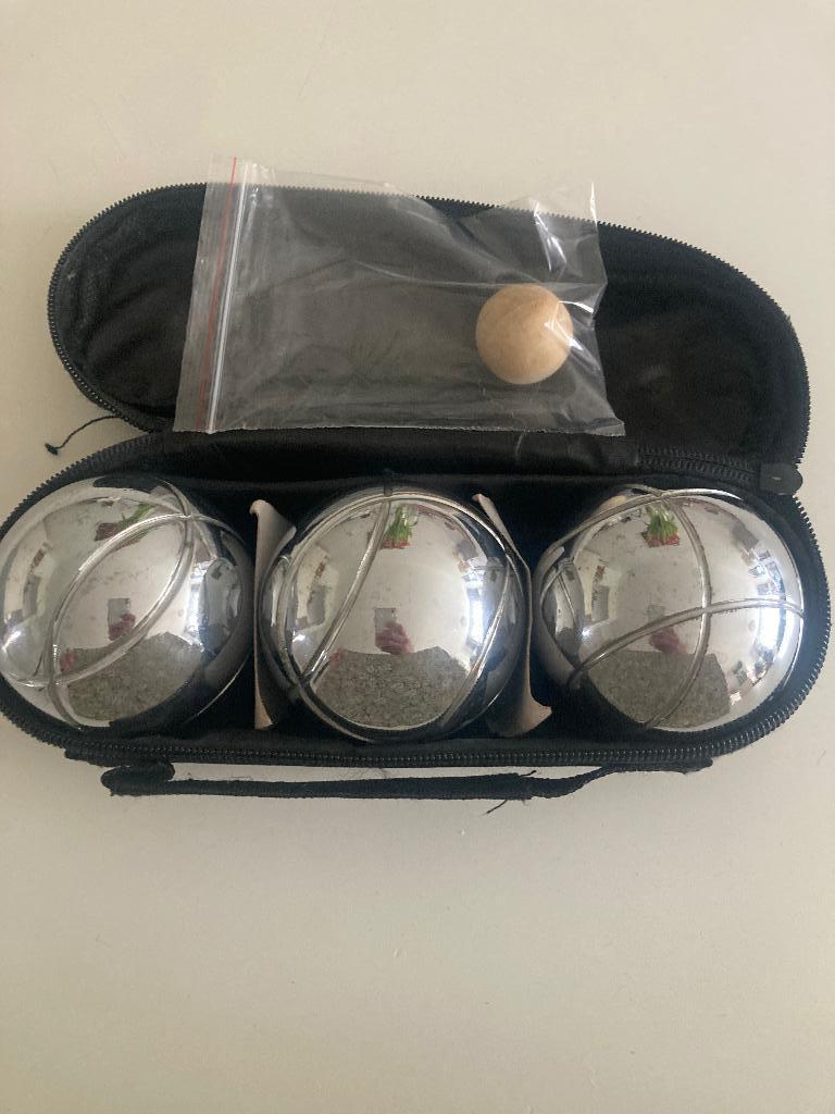 Jeu de boules set, Sport en Fitness, Bowlen, Ophalen, Zo goed als nieuw, Bal
