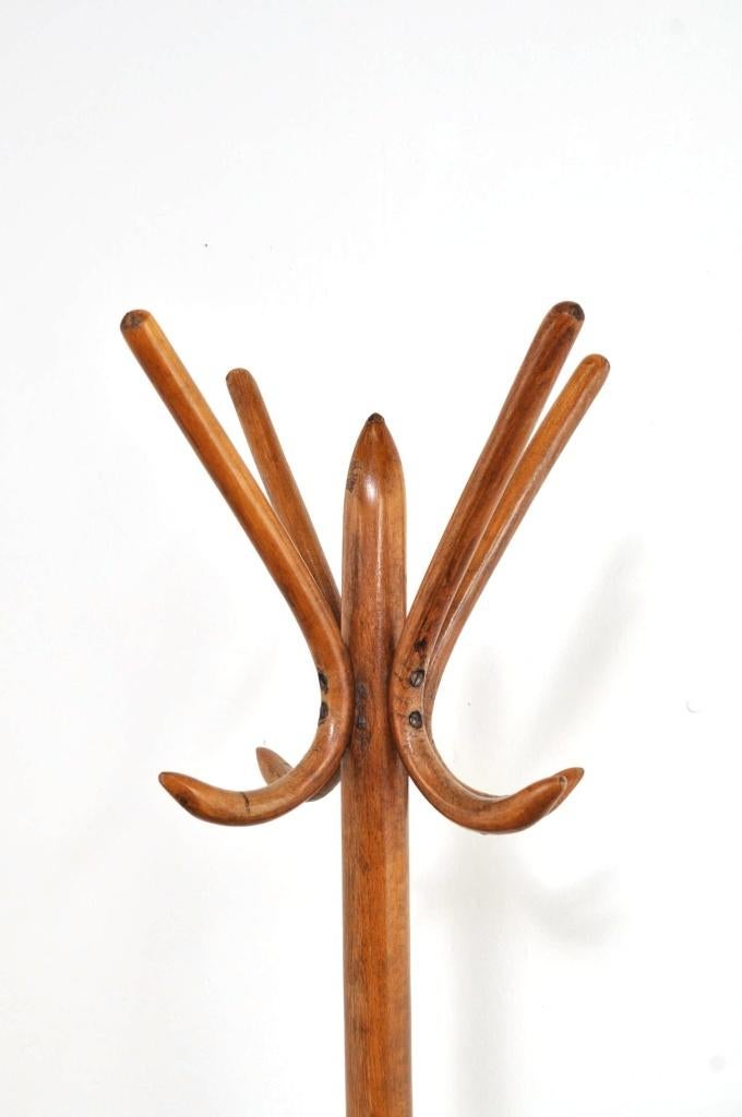Antieke beukenhouten Thonet kapstok jaren 20, Huis en Inrichting, Woonaccessoires | Kapstokken, Gebruikt, Ophalen of Verzenden