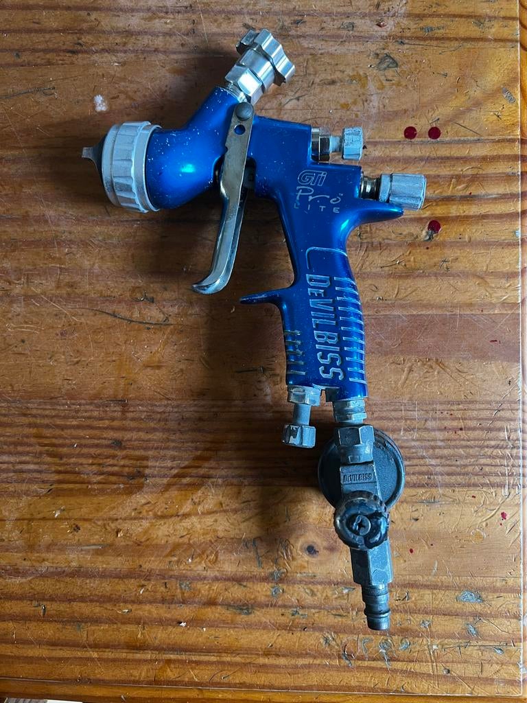 DeVilbiss GTI Pro Lite verfspuit, Ophalen, Gebruikt, Verfspuit of Verfpomp