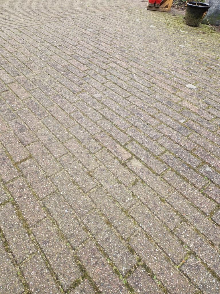 Gemêleerde waaltjes 21x7 cm - 18,5 m², Ophalen, Gebruikt, Klinkers, 10 m² of meer