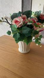 kunstbloemen in vaas, Binnen, Ophalen of Verzenden, Zo goed als nieuw, Kunststof
