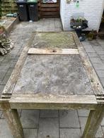 Robuste tuintafel, Ophalen of Verzenden, Gebruikt, Rechthoekig, Hout