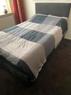 Promaxa boxspring met hoofdbord, Ophalen, Gebruikt, Grijs, Twijfelaar