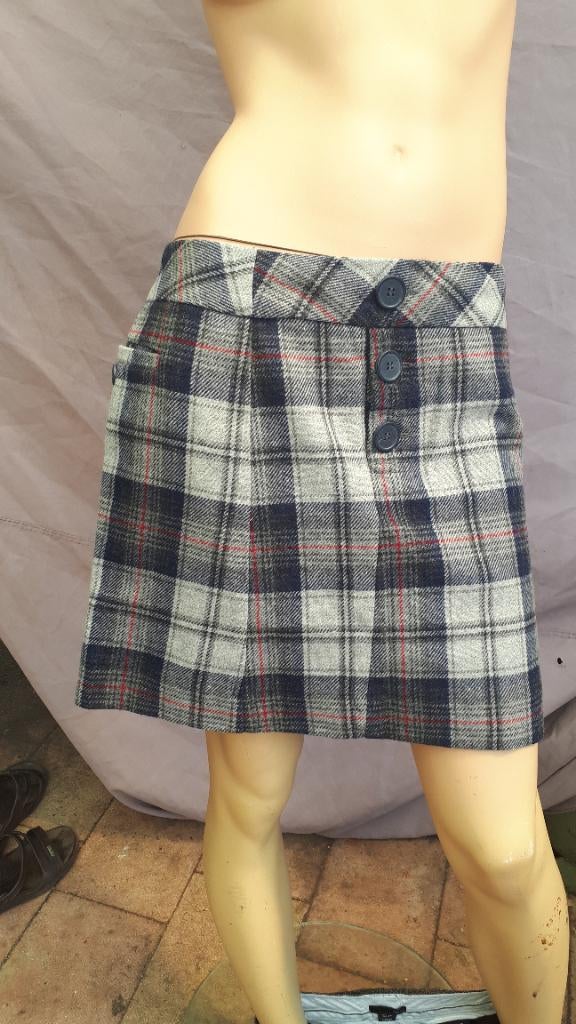 Leuke tweed rok, Kleding | Dames, Rokken, Maat 38/40 (M), Ophalen of Verzenden, Grijs, Gedragen