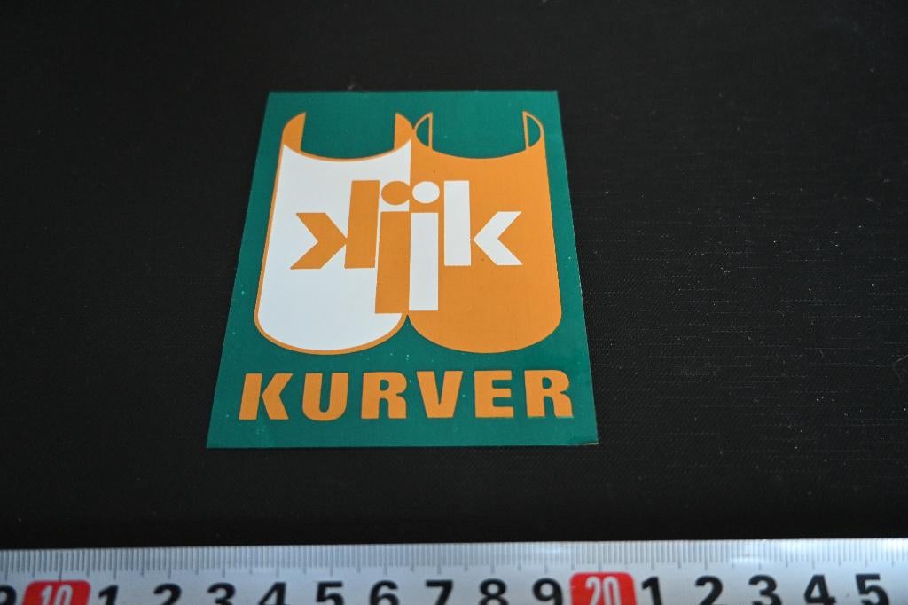 sticker kijk KURVER, Ophalen, Zo goed als nieuw