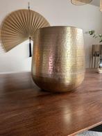 Mooie gouden bloempot, Ophalen, Overige materialen, Overige kleuren, Zo goed als nieuw