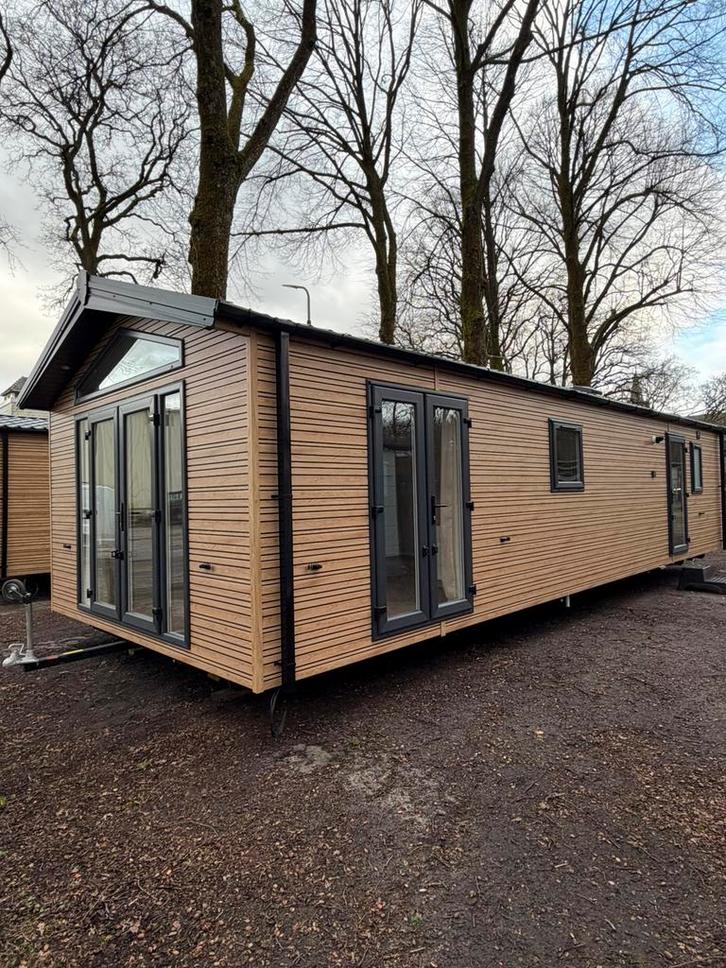 Chalet te koop : Prestige Logic 1100x400, Caravans en Kamperen, Stacaravans, tot en met 4, Ophalen of Verzenden