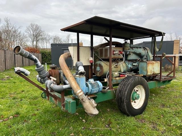 20kVa Diesel aggregaat incl. waterpomp op enkelaswagen, Ophalen, Gebruikt, Elektrisch, Overige typen