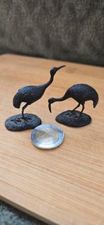 Kleine bronzen kraanvogels - Set van 2, Ophalen of Verzenden