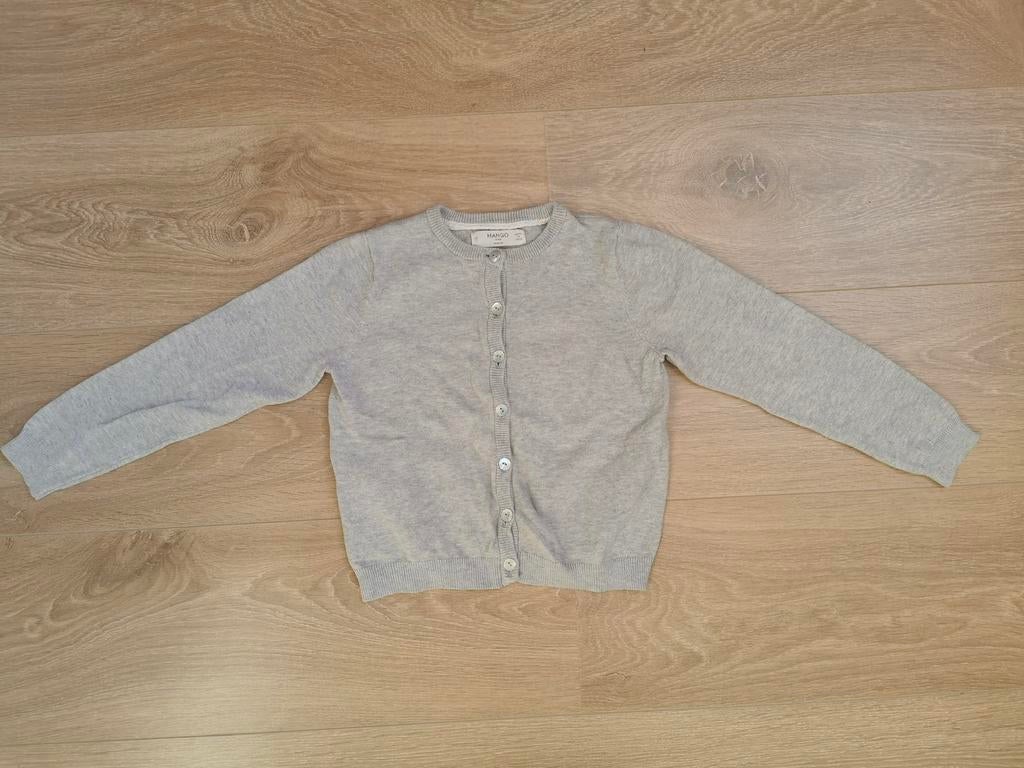 Mango meisjes vest grijs maat 128, Kinderen en Baby's, Kinderkleding | Maat 128, Ophalen of Verzenden, Gebruikt, Meisje, Trui of Vest