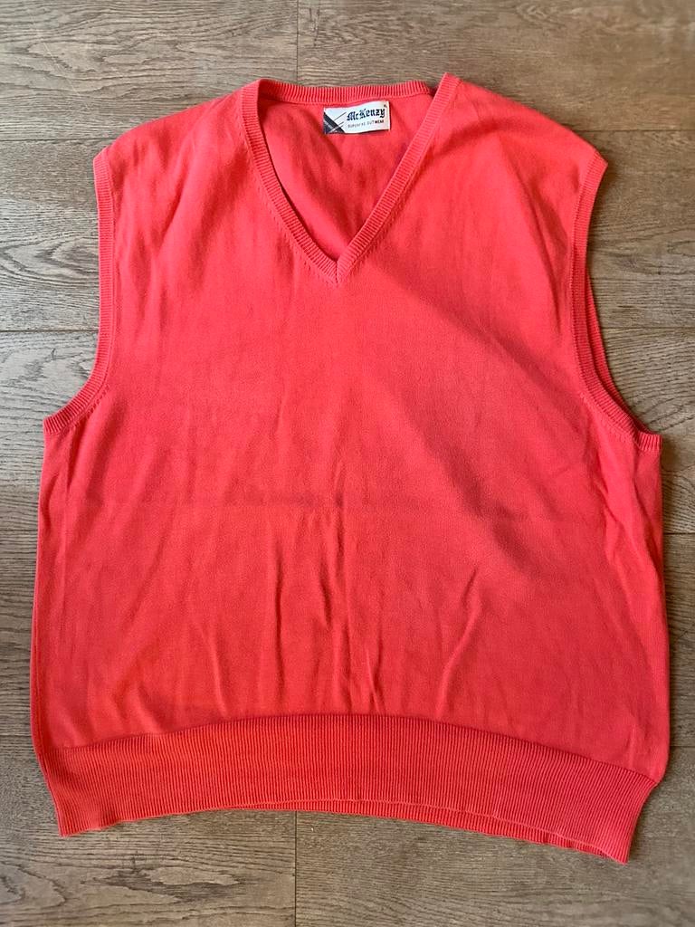 Vintage spencer xl McKenzy rood, Maat 46/48 (XL) of groter, Ophalen of Verzenden, Zo goed als nieuw, Zonder mouw