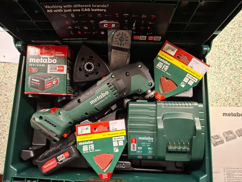 Metabo PowerMaxx MT 12 Accu Multitool Set, Ophalen of Verzenden, Nieuw