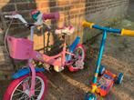 Peppa Pig Kinderfiets - Roze Meisjesfiets, Fietsen en Brommers, Fietsen | Kinderfietsjes, Ophalen, Gebruikt, Minder dan 16 inch