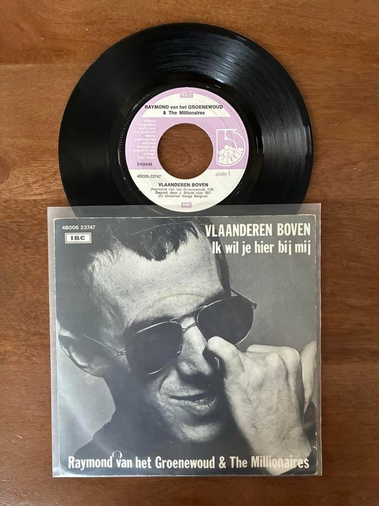 Raymond van het Groenewoud - Vlaanderen boven, Ophalen of Verzenden, 7 inch, Single