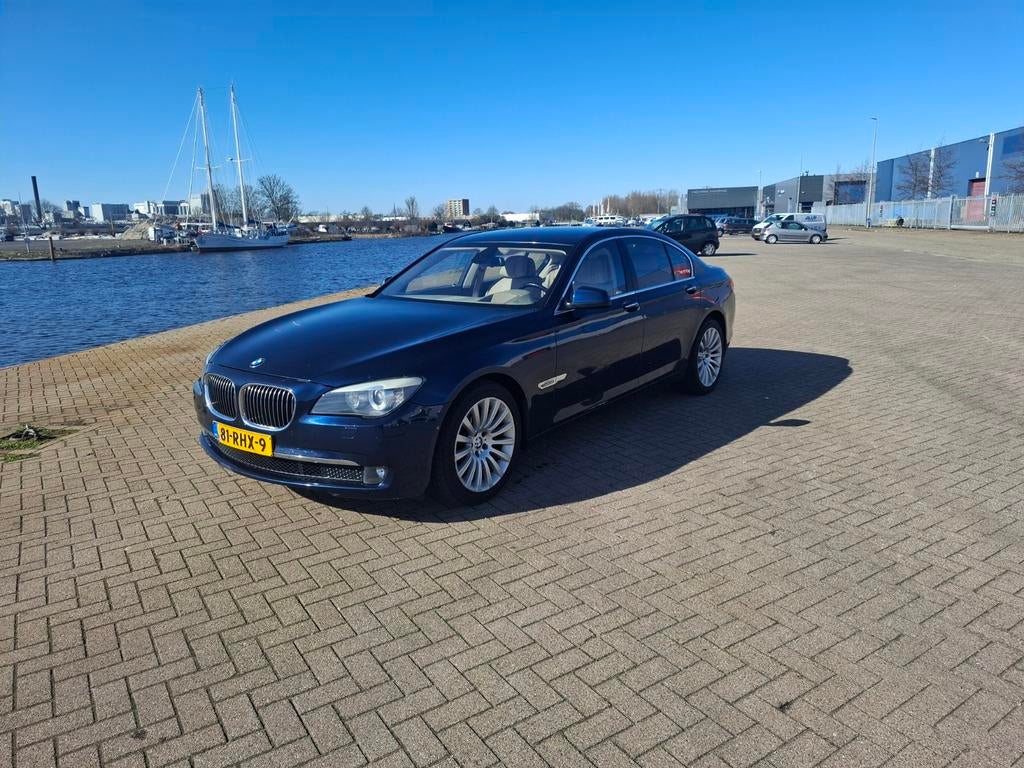 BMW 7-Serie 3.0 740D AUT 2009 Blauw, Auto's, BMW, Automaat, Achterwielaandrijving, 2993 cc, Blauw