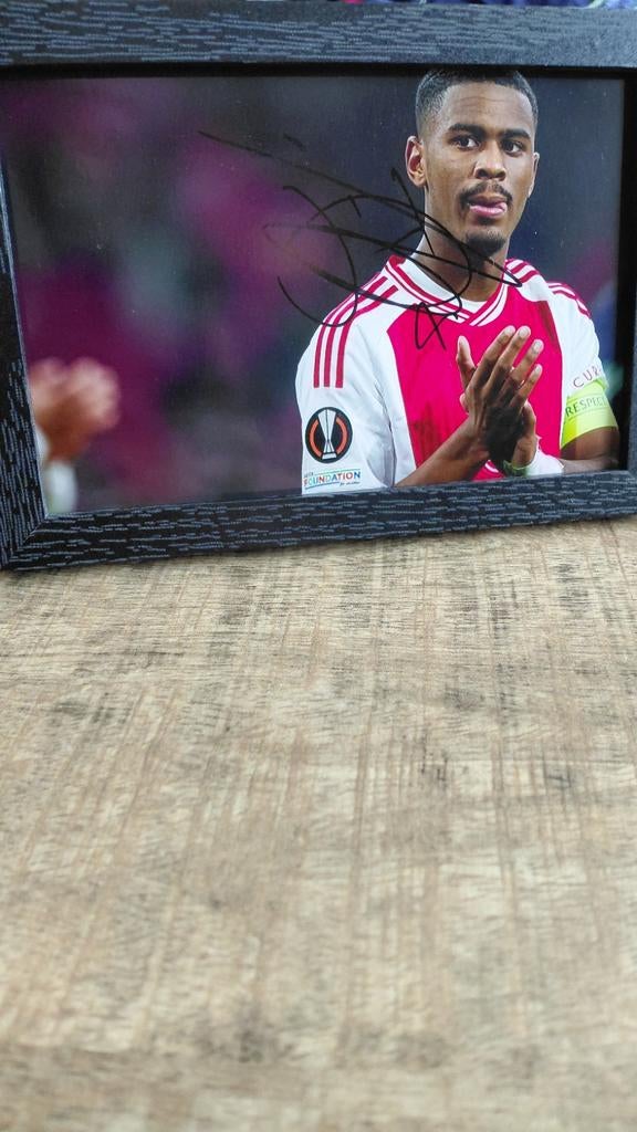 Gesigneerde Jorrel Hato Ajax foto, Ophalen of Verzenden, Nieuw, Ajax, Spelerskaart