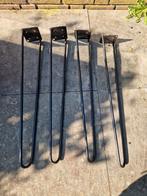 Set van 4 stalen hairpin tafelpoten, Tafelpoot, Minder dan 50 cm, Gebruikt, 50 tot 100 cm