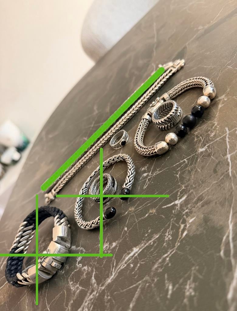 Buddha to Buddha Ringen & Armbanden Set, Ophalen of Verzenden, Zo goed als nieuw, Zilver, Met bedels of kralen