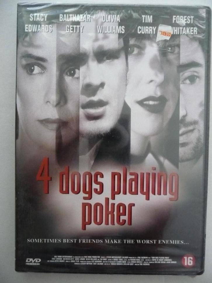 G55: 4 Dogs playing poker (in plastic), Cd's en Dvd's, Dvd's | Thrillers en Misdaad, Nieuw in verpakking, Actiethriller, Vanaf 16 jaar