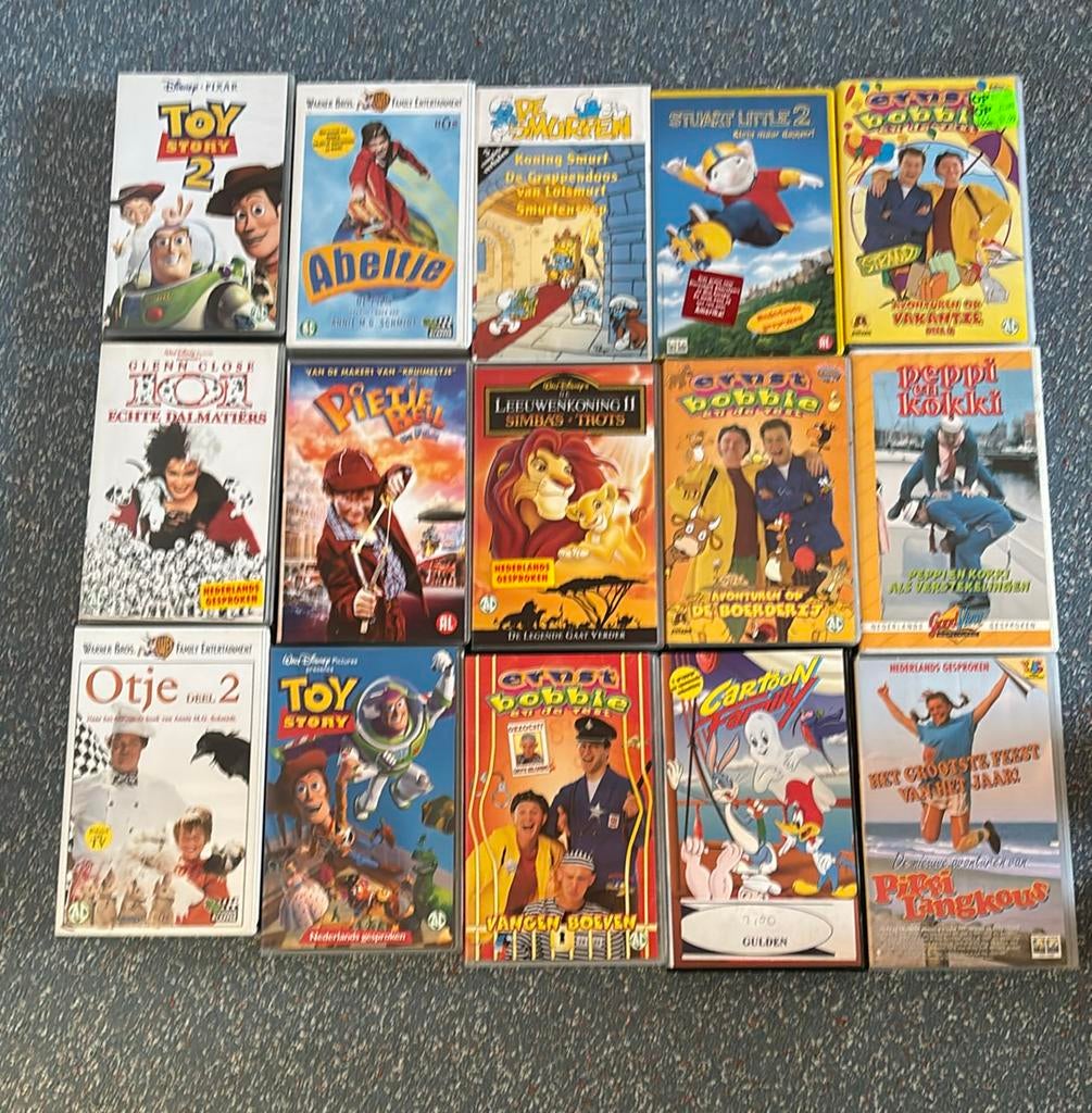 Diverse VHS videobanden. €2 P.S. UITZOEKEN!!!, Alle leeftijden, Ophalen of Verzenden, Zo goed als nieuw, Overige typen