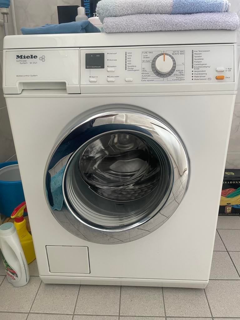 Miele Softtronic System W 2521 wasmachine en droger, Ophalen, Gebruikt, Voorlader, 85 tot 90 cm