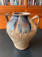 Spaanse geglazuurde antieke olijfpot vaas, Antiek en Kunst, Ophalen of Verzenden