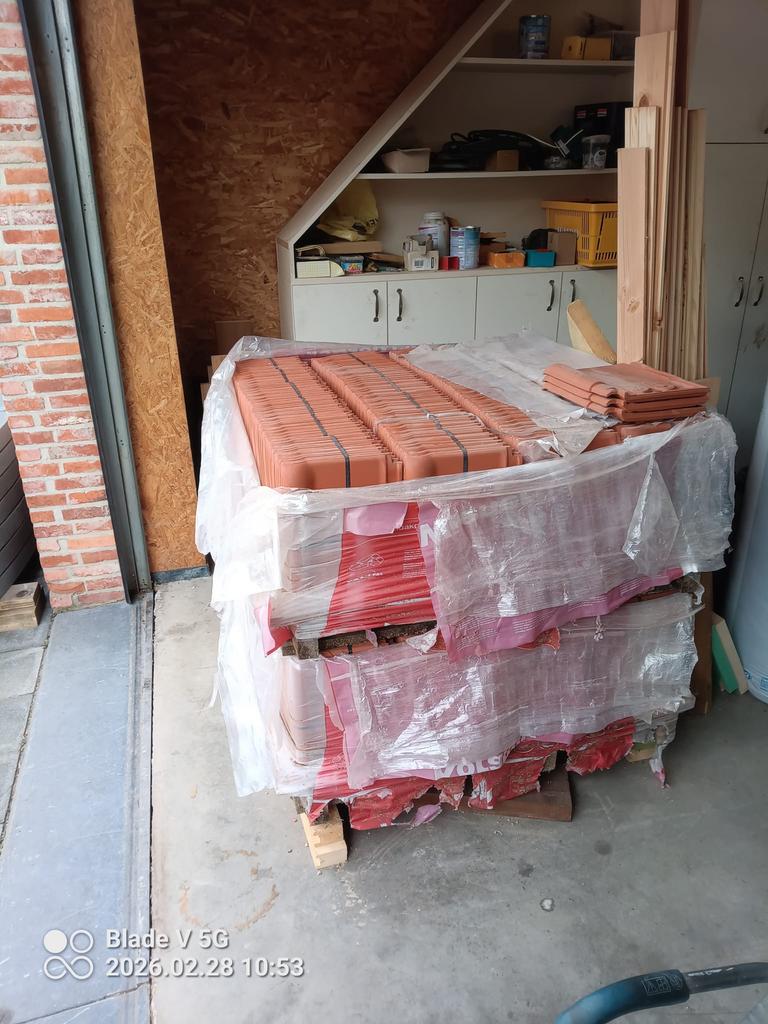Dakpannen Koramic vario 18 natuurrood, Ophalen, Steen of Klei, Zo goed als nieuw, 15 m² of meer