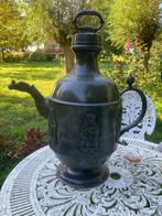 Grote tinnen wijnkan met keurvorsten 51 cm hoog, Ophalen of Verzenden