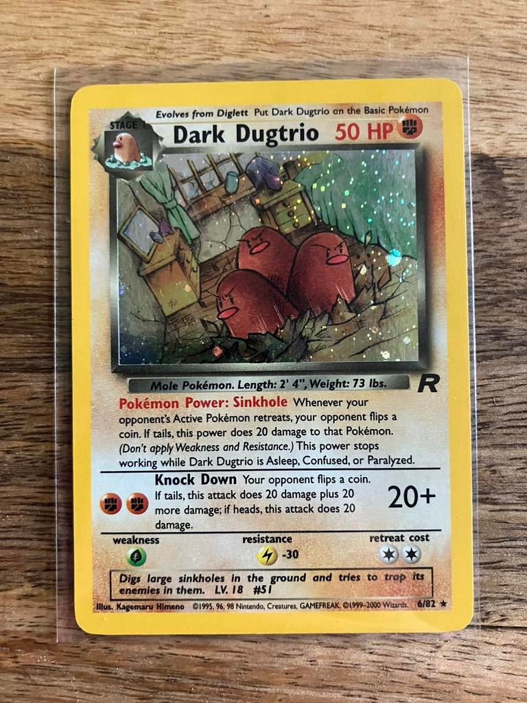 Pokemon Team Rocket - Dark Dugtrio (HOLO), Verzenden, Gebruikt