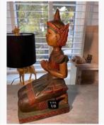 Prachtig XL houten Indonesisch beeld, hoog 36 cm, Ophalen of Verzenden