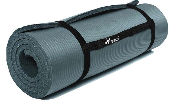 Yoga mat petrol 1 cm dik, fitnessmat, pilates, aerobics, Sport en Fitness, Yoga en Pilates, Nieuw, Yogamat, Ophalen of Verzenden