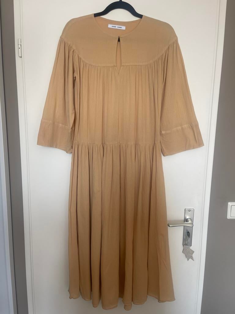 Samsøe Samsøe prachtige zomerse  jurk maat S, Beige, Ophalen of Verzenden, Zo goed als nieuw, Maat 36 (S)