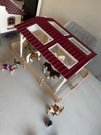 Schleich manege met paarden en accessoires, Ophalen of Verzenden, Gebruikt, Jongen of Meisje