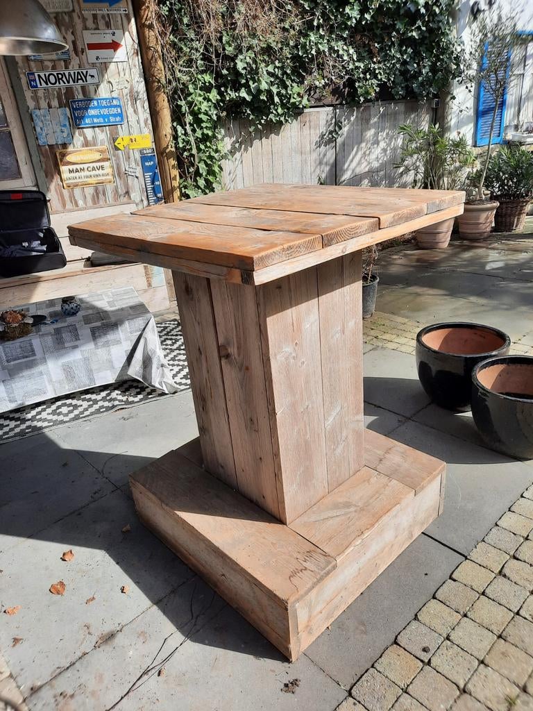 Statafel van Steigerhout - Robuust en Sfeervol, Ophalen of Verzenden, Gebruikt